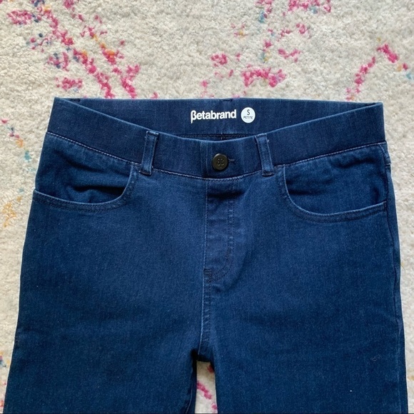 Betabrand Yoga Denim Boot-Cut with 4-Pockets in Dark Indigo sz S Petite - Picture 5 of 5